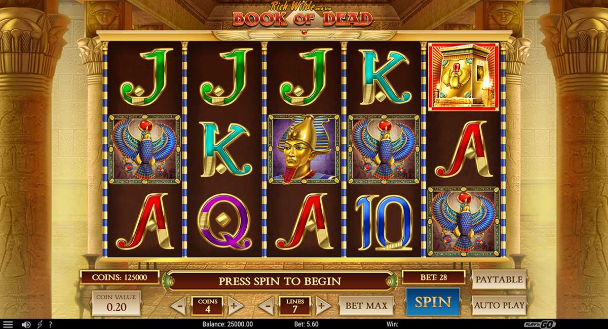 Rich Wilde and the Book of Dead slot Gameplay