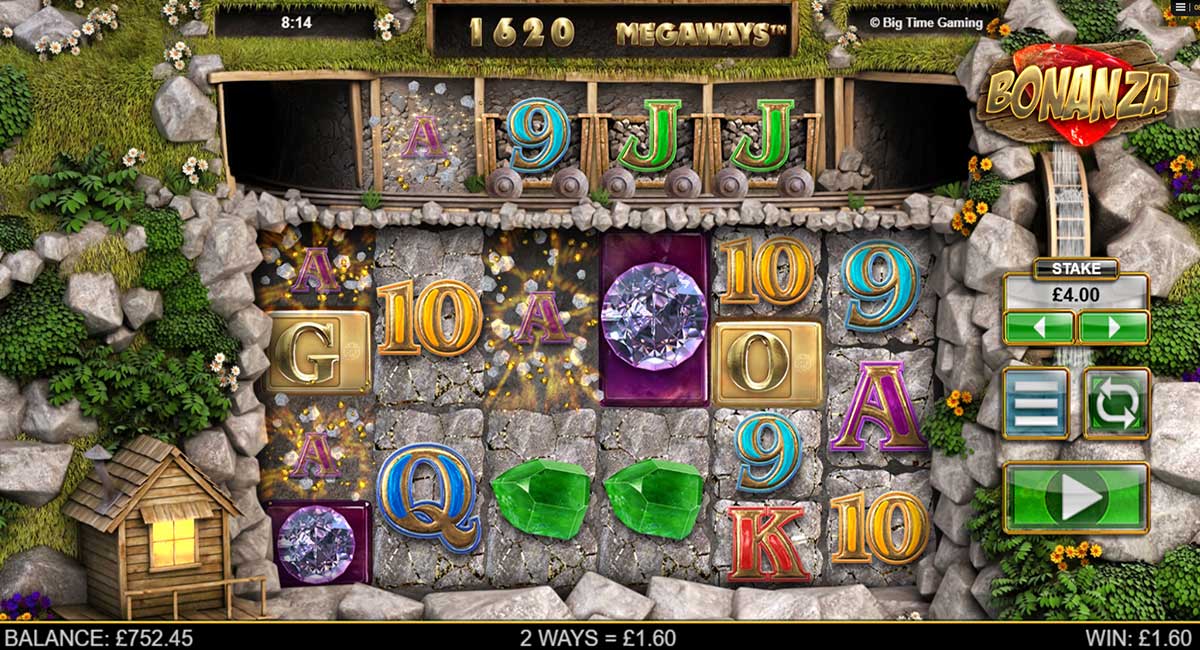 Bonanza Megaways slot gameplay