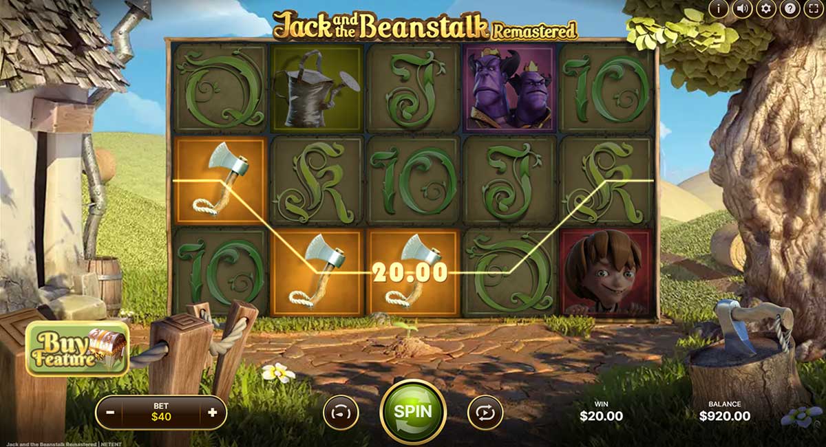 Jack and the Beanstalk slot gameplay