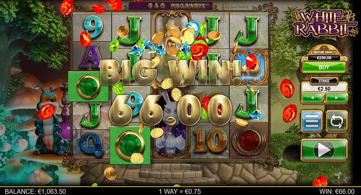 White Rabbit megaways slot gameplay