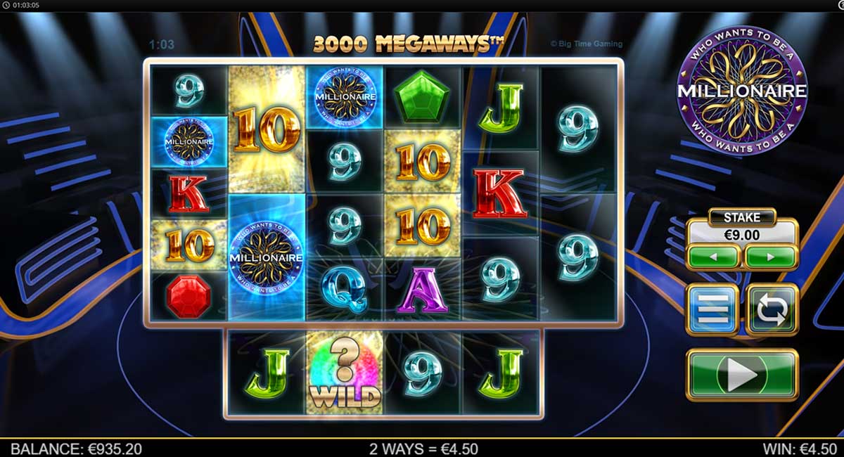 Who Wants To Be A Millionaire Megaways slot Gameplay