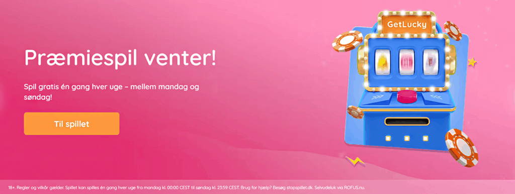 GetLucky casino anmeldelse for danske spillere i 2025